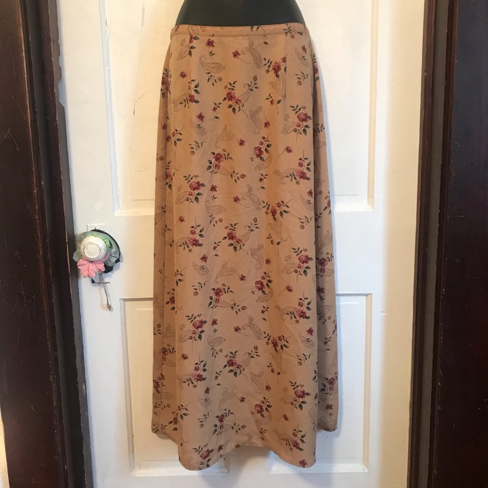 Long Floral Skirt